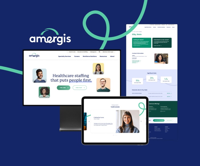 A healthcare staffing site goes from stale  to amazing  with  a rebrand