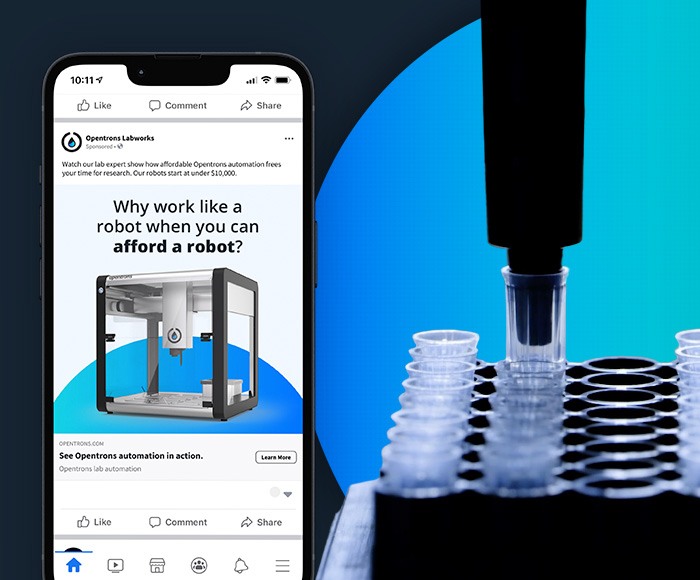 How a lab robotics company achieved 185% increase in SQLs with optimized ads