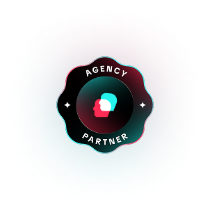 TikTok Agency Partner badge awarded to Level Agency.