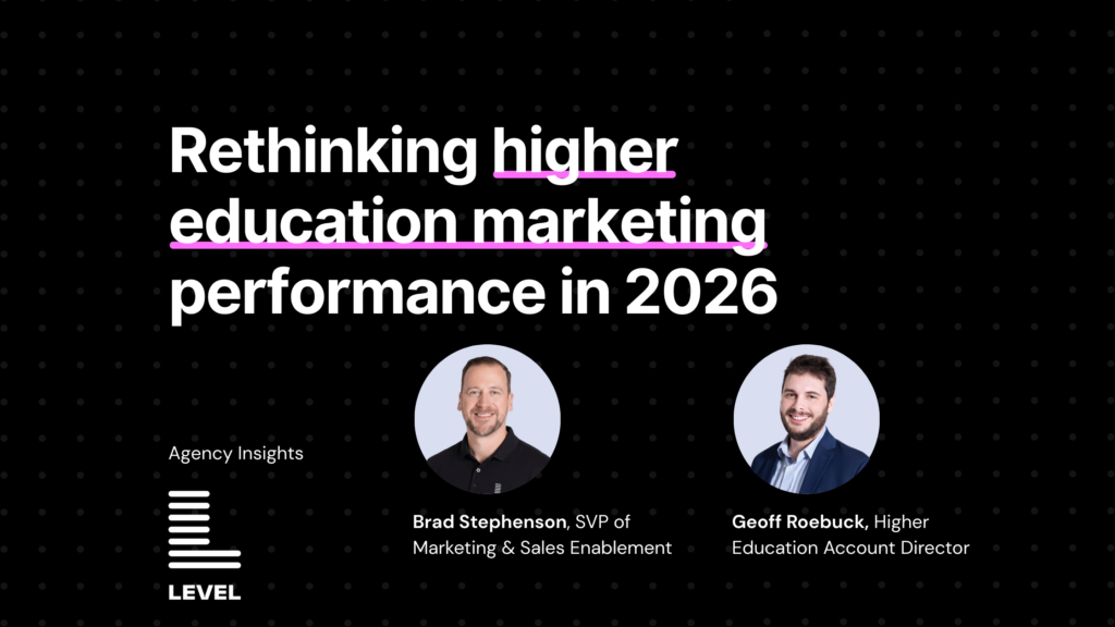 Rethinking higher education marketing performance in 2026