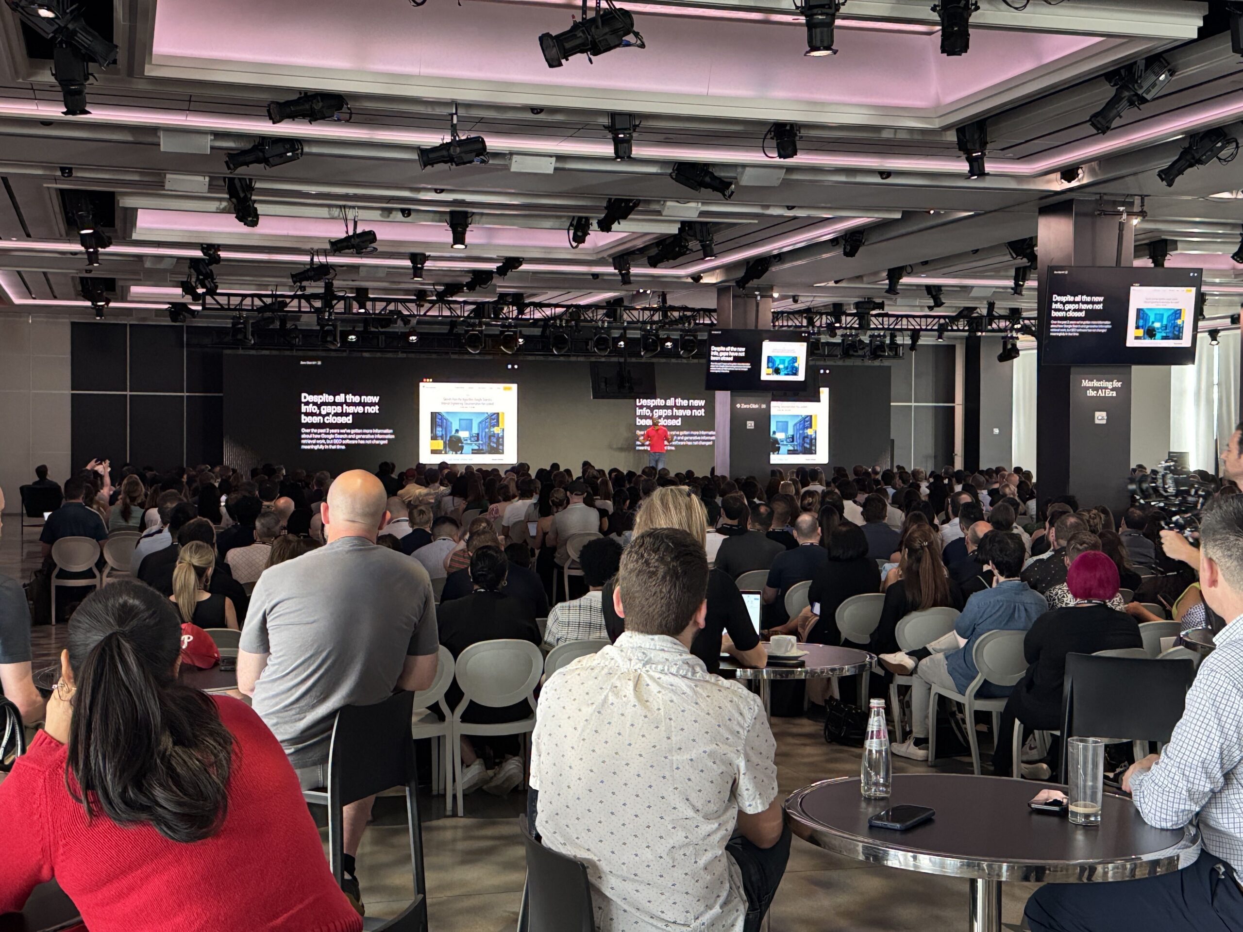 Attendees fill the room at Profound's Zero Click NY 26 conference